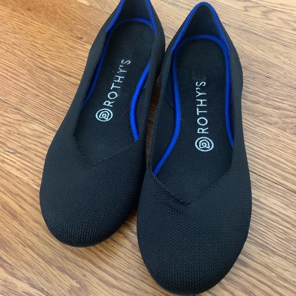 Rothy's Shoes - Rothy's Women's Classic The Flat Black Solid Size 8W